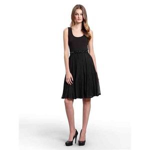 DKNY Dress‎ Chiffon Women Black Small Witchcore Goth Cocktail